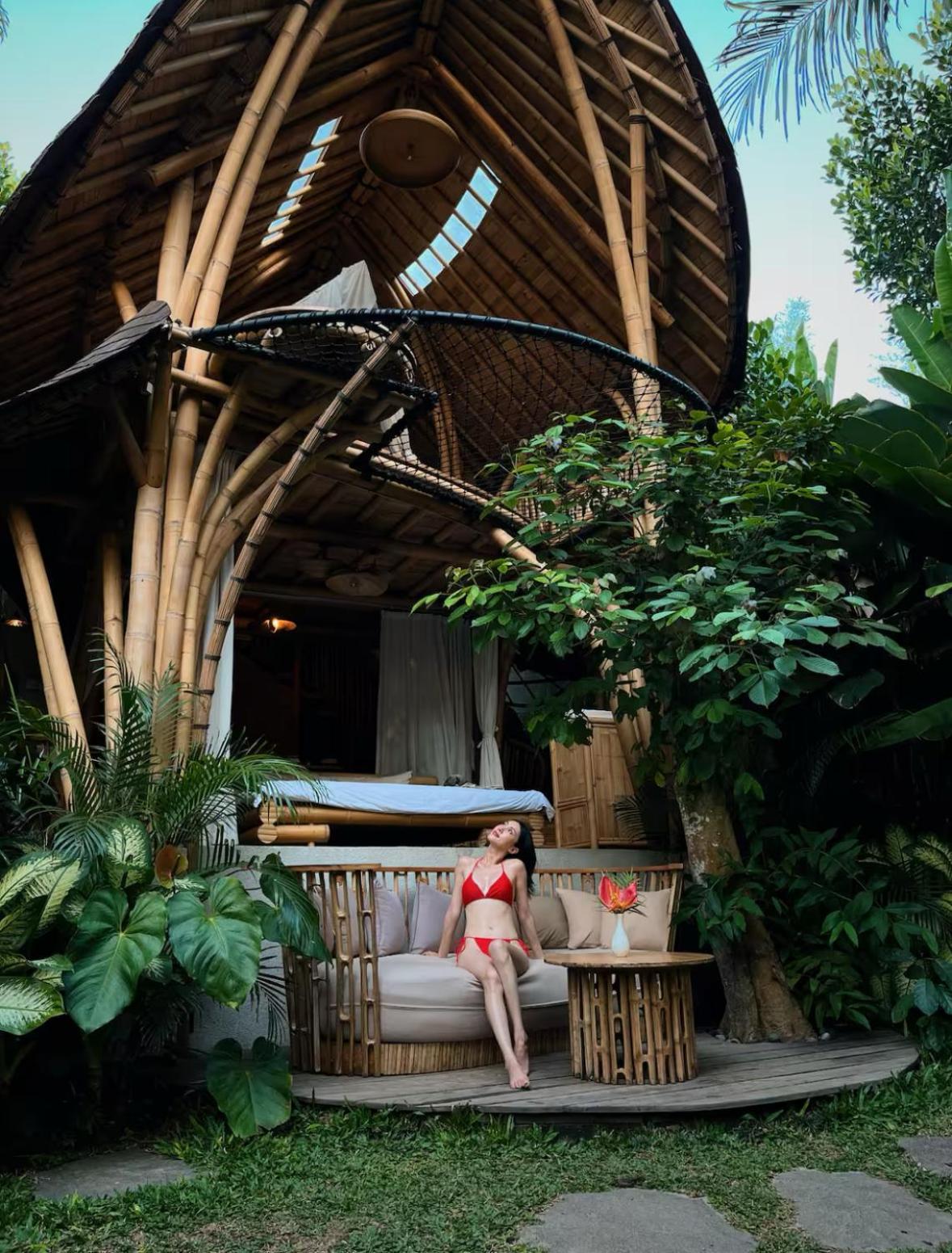 הוילה Wahem Eco Bamboo - Magical Bamboo House אובוד מראה חיצוני תמונה