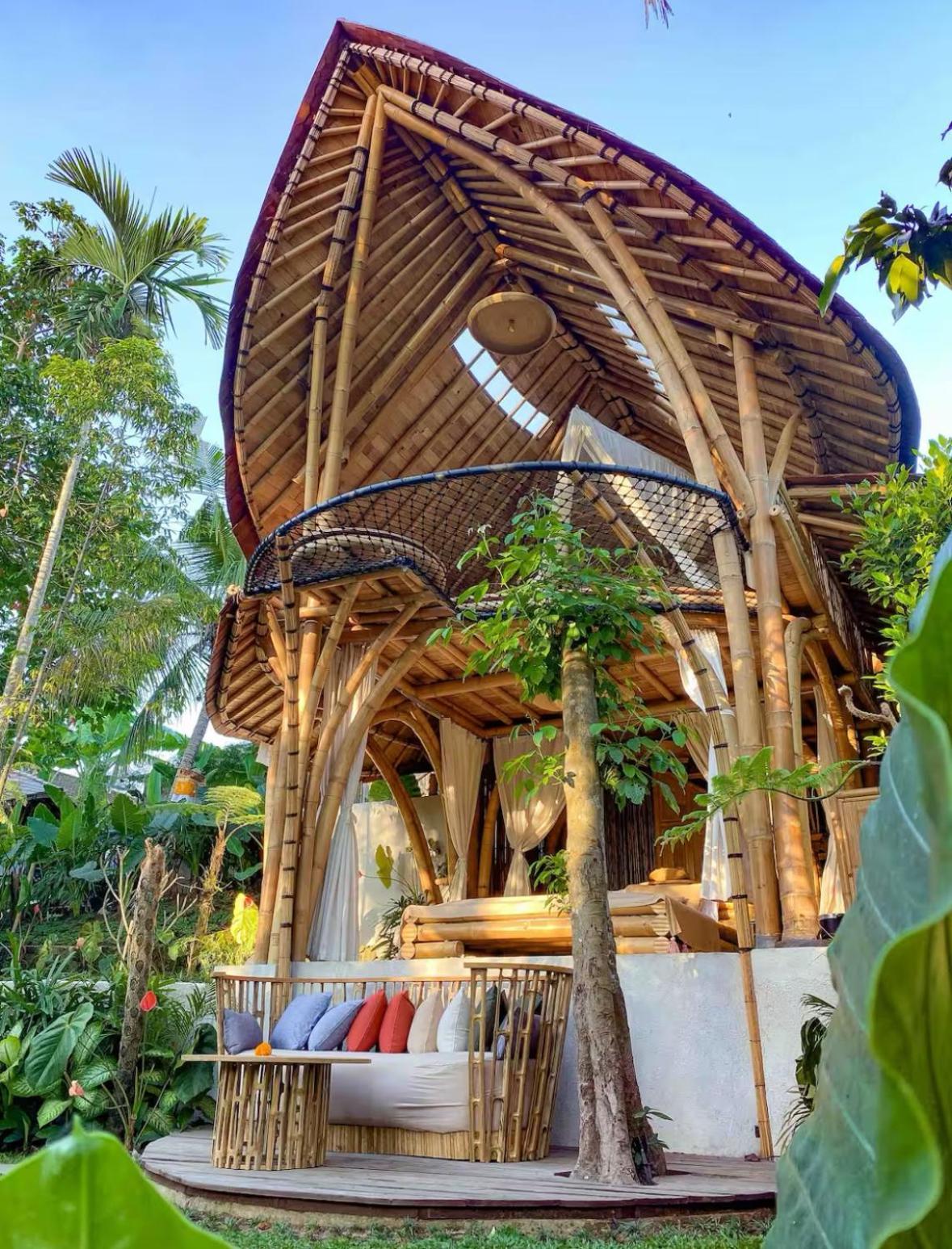 הוילה Wahem Eco Bamboo - Magical Bamboo House אובוד מראה חיצוני תמונה