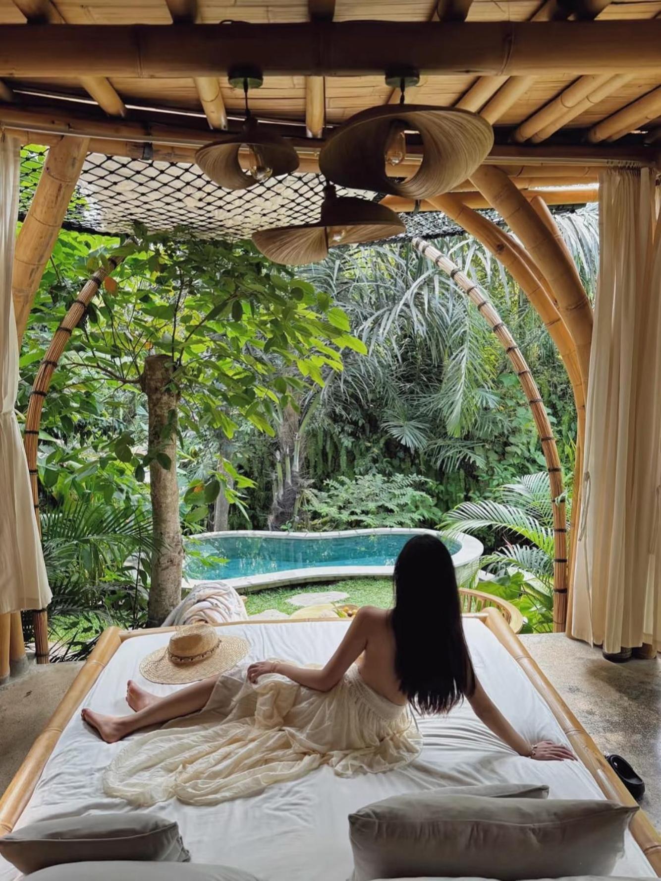 הוילה Wahem Eco Bamboo - Magical Bamboo House אובוד מראה חיצוני תמונה